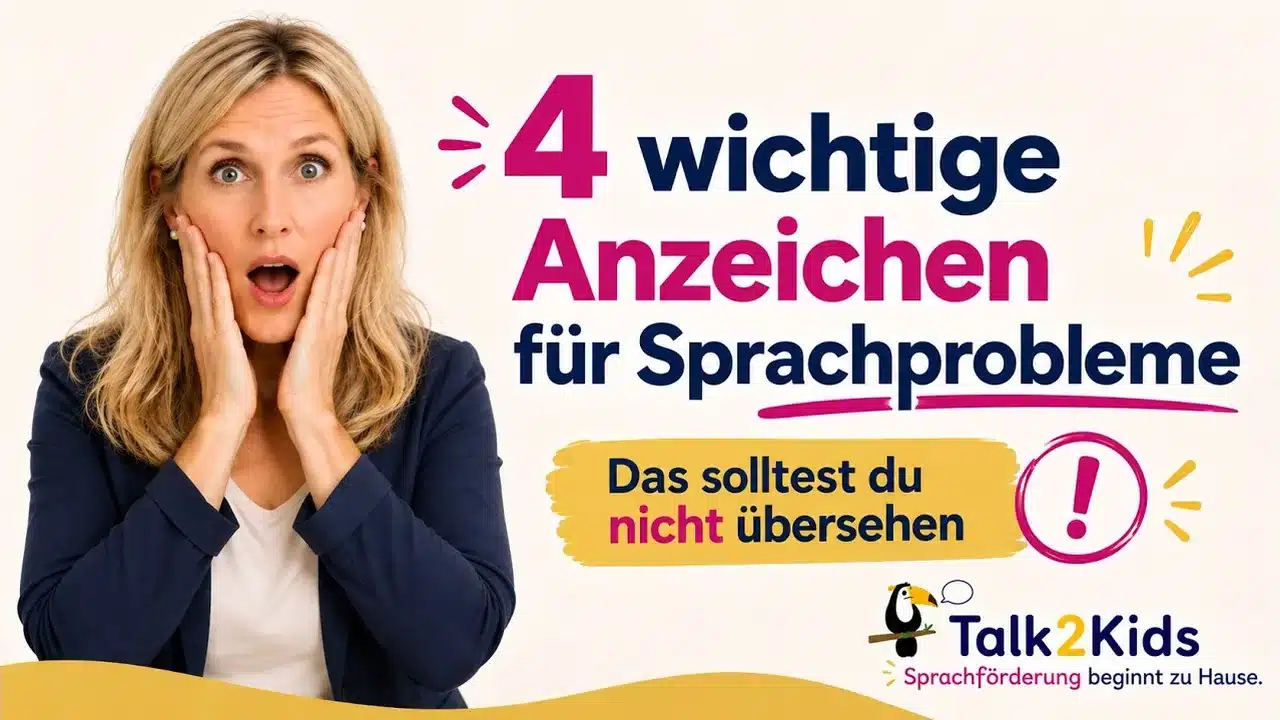 Vorschaubild zum Video: Vier Anzeichen, dass dein Kind sprachliche Unterstützung braucht